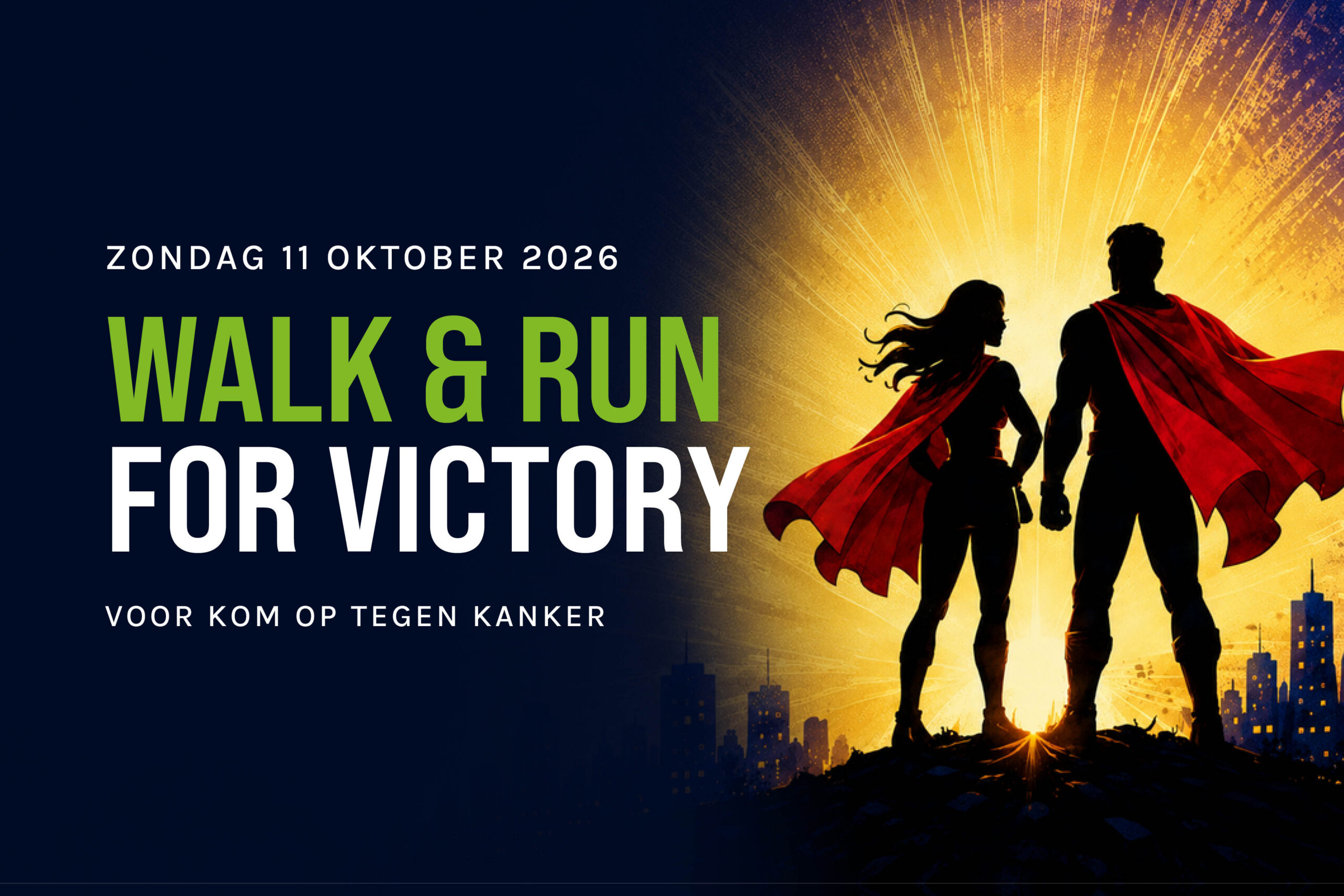 Walk & Run for victory ten voordele van Kom op tegen Kanker